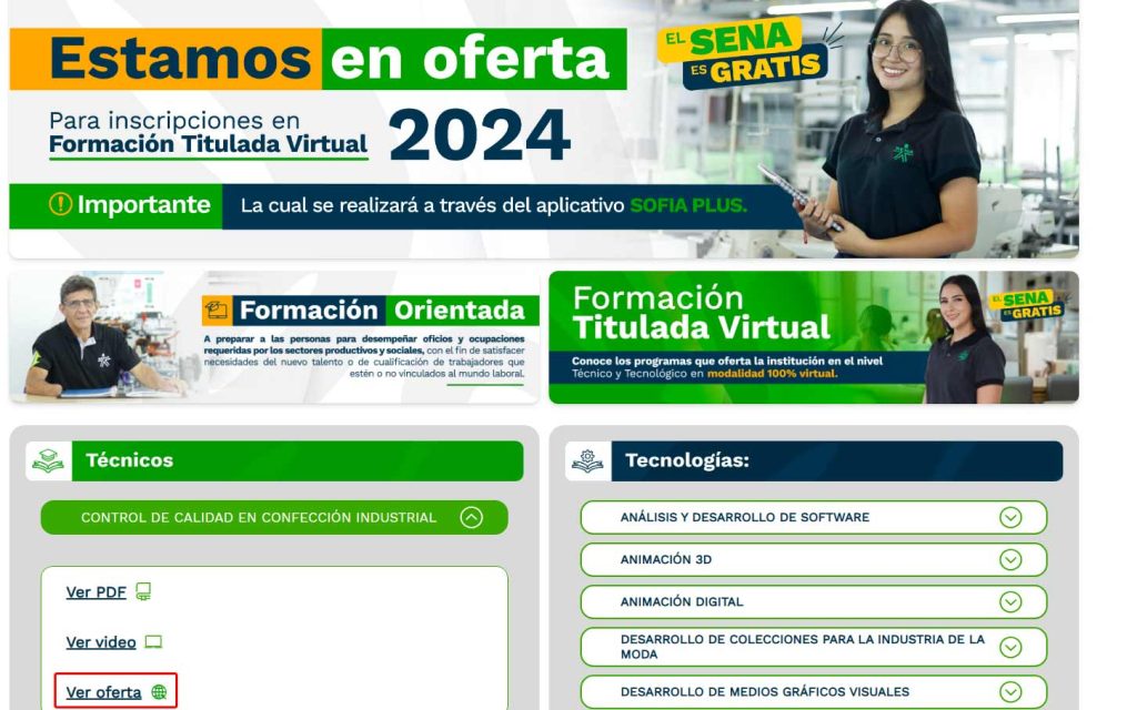 ver oferta carrera virtual